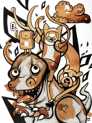 Illustration for article titled This Amazing Art Is Made Almost Entirely Out Of Tea Stains
